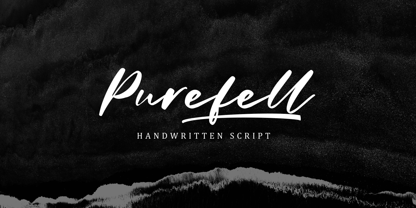Beispiel einer Purefell Script-Schriftart